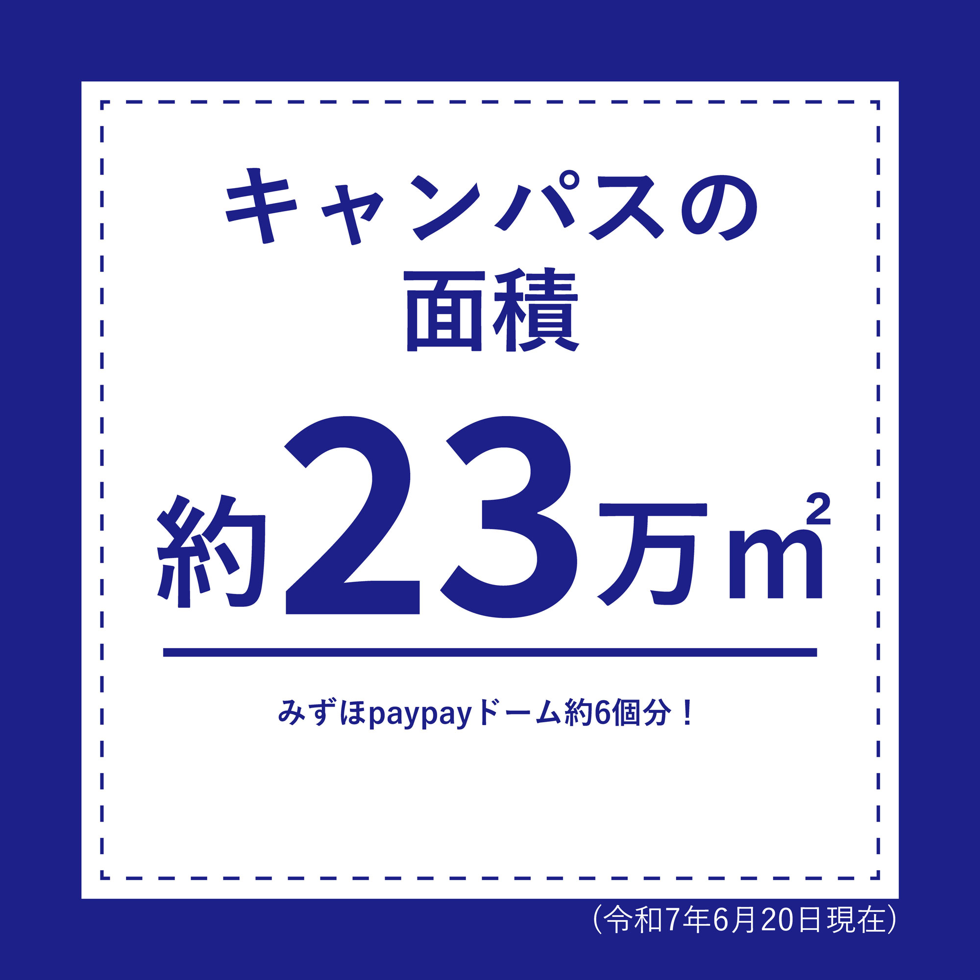 ⑬ワンキャンパスでの総面積